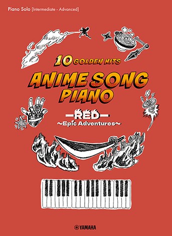 Anime Song Piano - 10 Golden Hits - RED