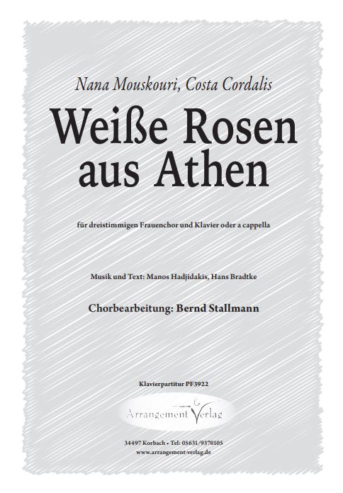 Weiße Rosen aus Athen