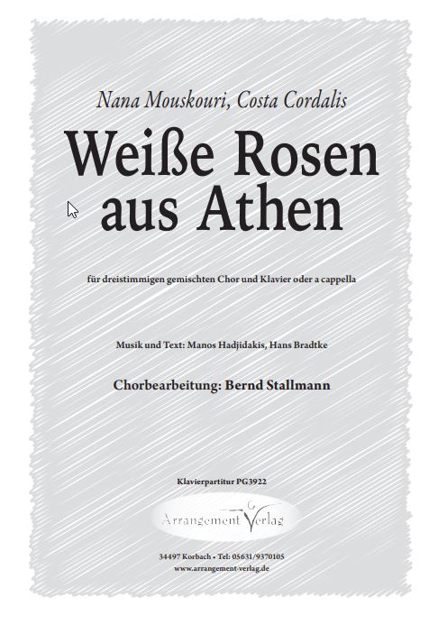 Weiße Rosen aus Athen
