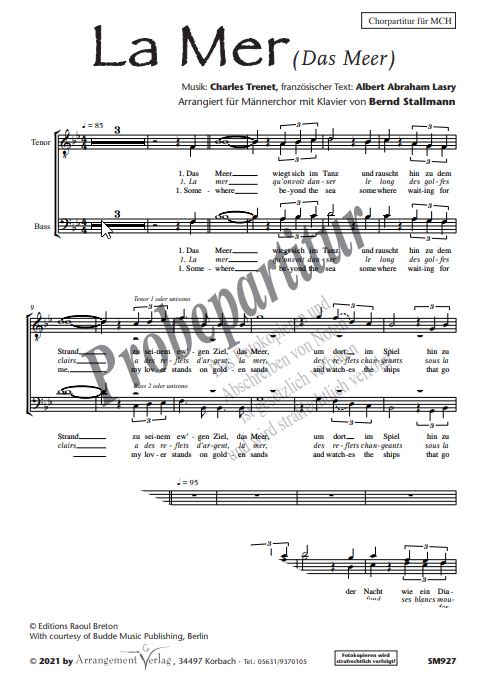 La Mer / Das Meer / Beyond the sea