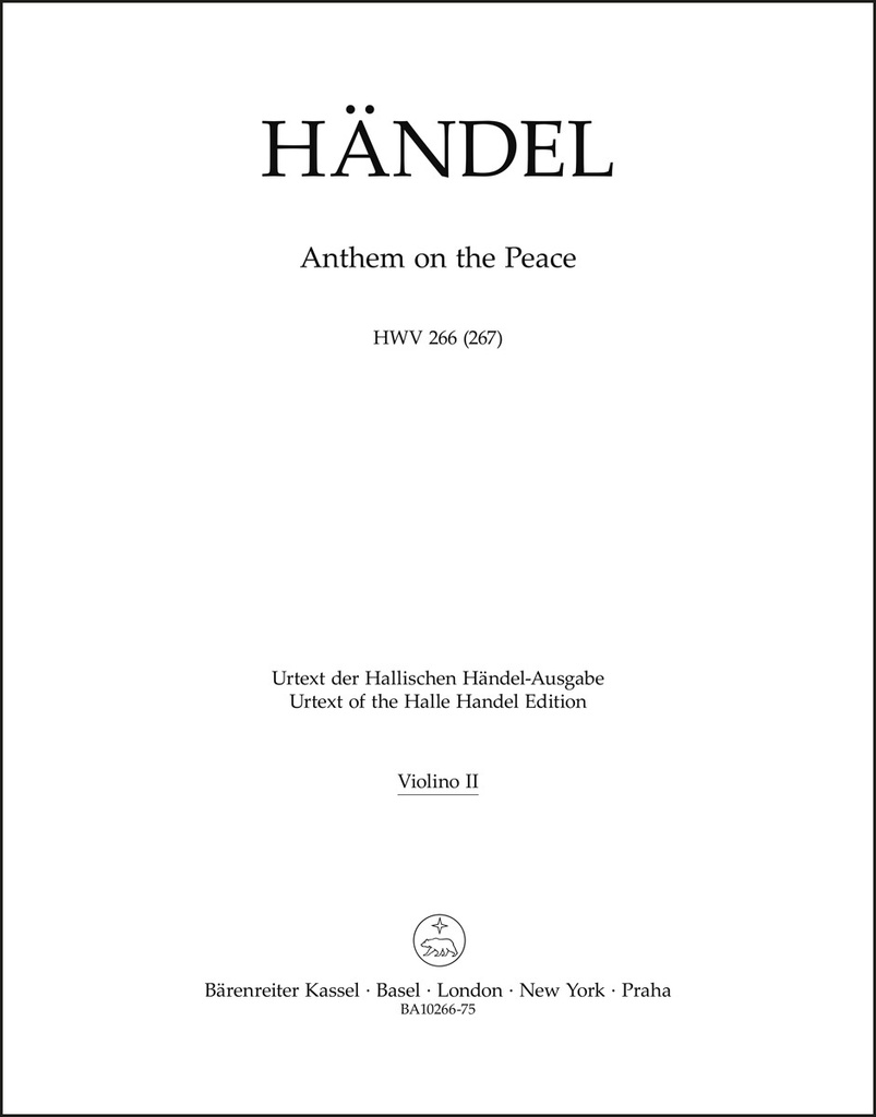 Anthem on the Peace HWV 266