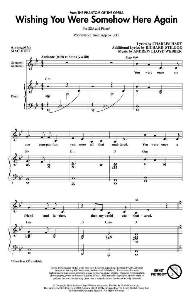 Wishing you were somehow here again