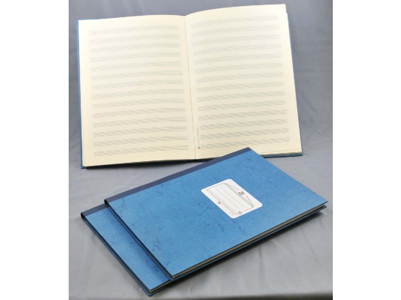 Notenschreibbuch handgebunden 14 Systeme