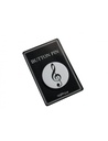 Ansteckbutton Violinschlüssel weiß