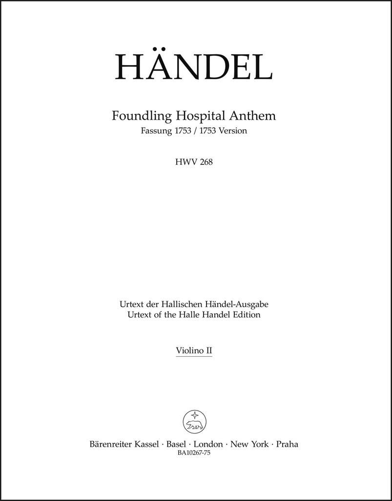 Foundling Hospital Anthem HWV 268