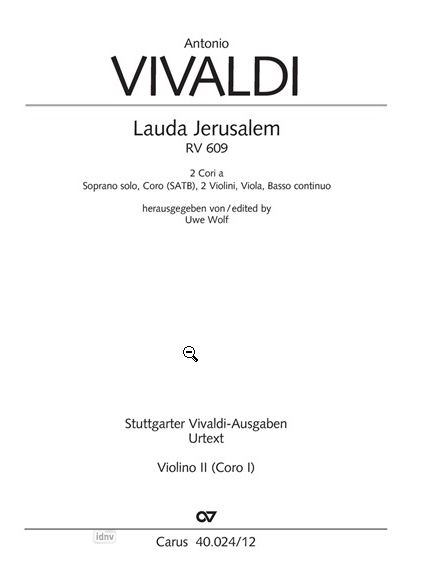 Lauda Jerusalem RV 609