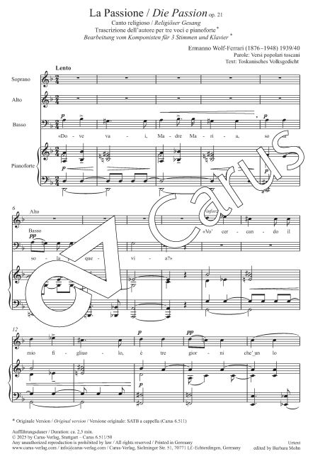 La Passione op. 21