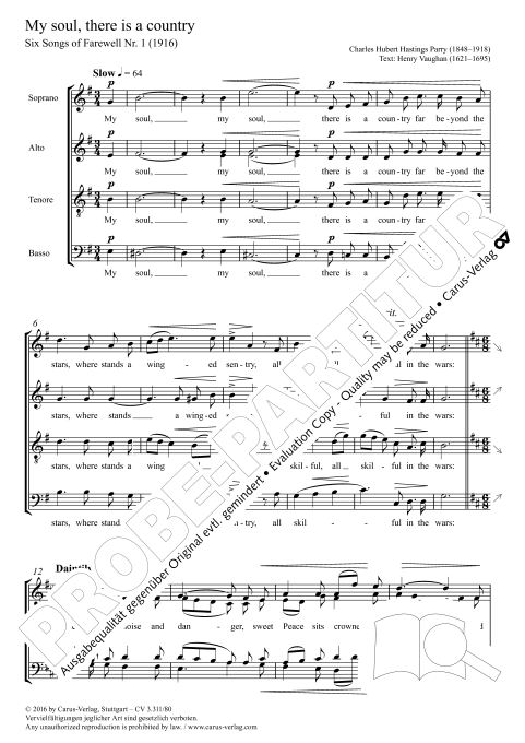 My soul there is a country