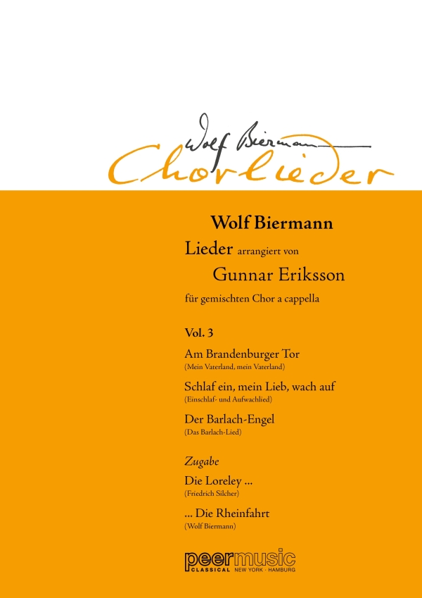Wolf Biermann - Chorlieder 3