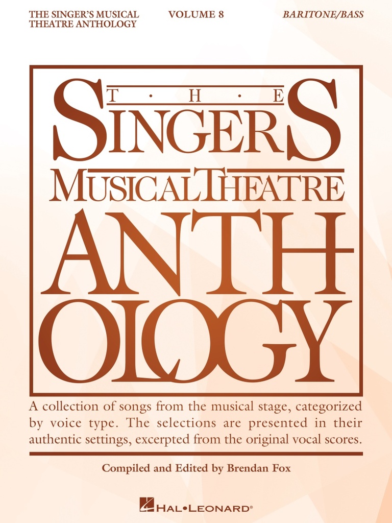 The Singer's Musical Theatre Anthology Vol. 8 - Bartione/Bass