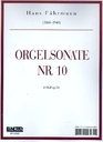 Orgelsonate Nr. 10 d-moll op. 54