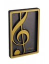 Magnet Violinschlüssel gold 2 - Framed