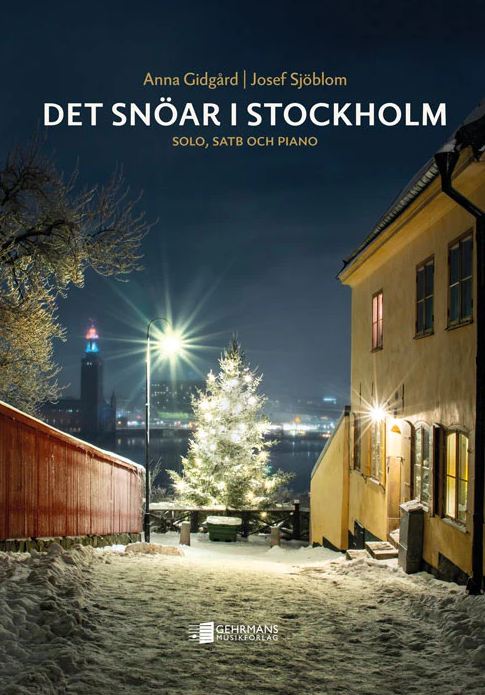 Det snöar i Stockholm