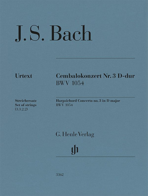 Cembalokonzert Nr. 3 D-Dur BWV 1054