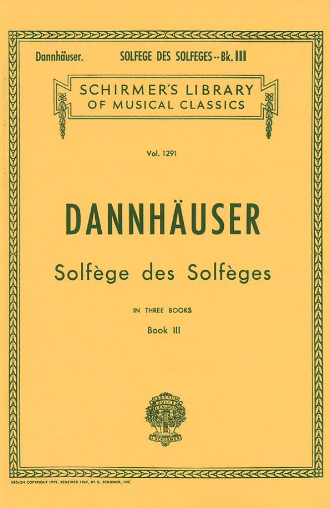 Solfege des Solfeges Band 3