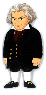 Magnet Beethoven Shaped
