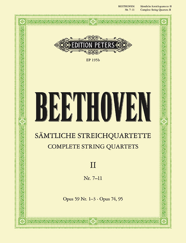 Streichquartette op. 59, 74, 95