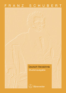 Franz Schubert - Thematisches Verzeichnis seiner Werke in chronologischer Folge