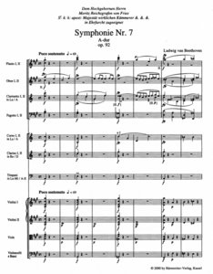 Sinfonie Nr. 7 A-Dur op. 92