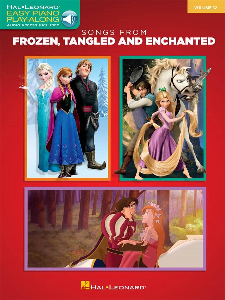 Songs from Frozen Tangled and Enchanted - Easy Piano Play-Along Vol. 32