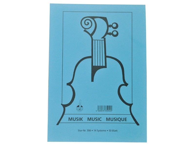 Notenblock A4 - 14 linig