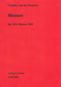 Messen Band III/3: Missae 1592