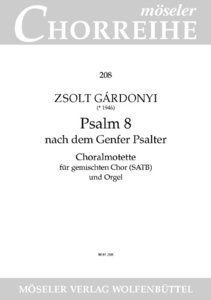 Psalm 8 nach dem Genfer Psalter