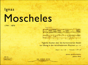 Tägliche Studien über die harmonisierten Skalen zu Übungen in den verschiedensten Rhytmen op. 107 (1842) Band 1 Nr. 1 - 30