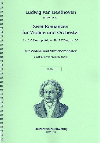 Zwei Romanzen für Violine und Orchester für Streichorchester