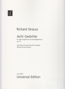 Acht Gedichte op. 10 - tiefe Stimme