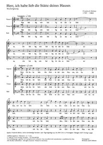 Herr, ich habe lieb die Stätte deines Hauses