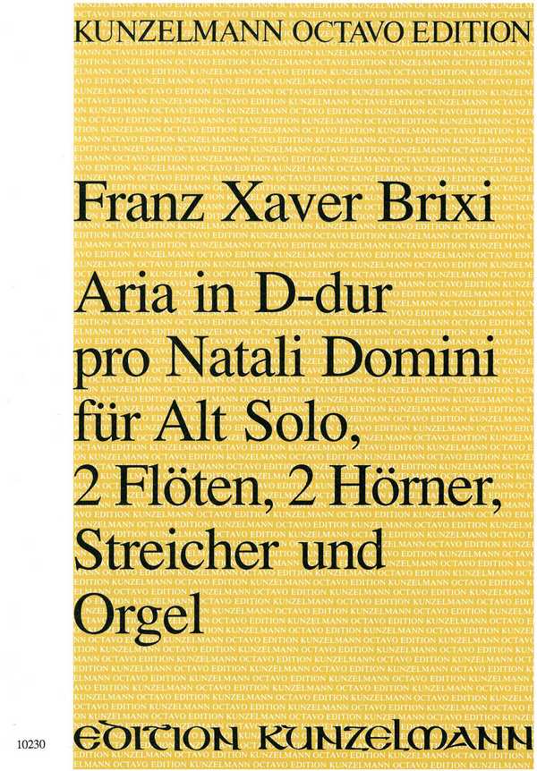 Aria D-Dur pro Natali Domini