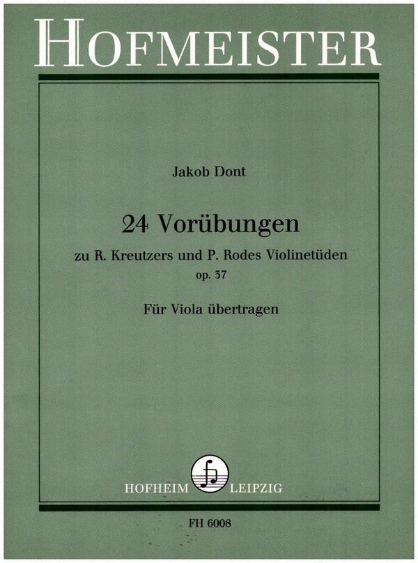 24 Vorübungen op. 37 zu Kreutzers und Rodes Violinetüden
