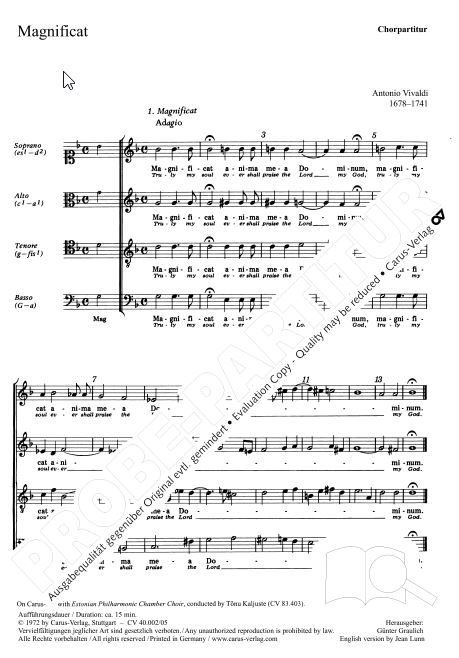 Magnificat, RV 610