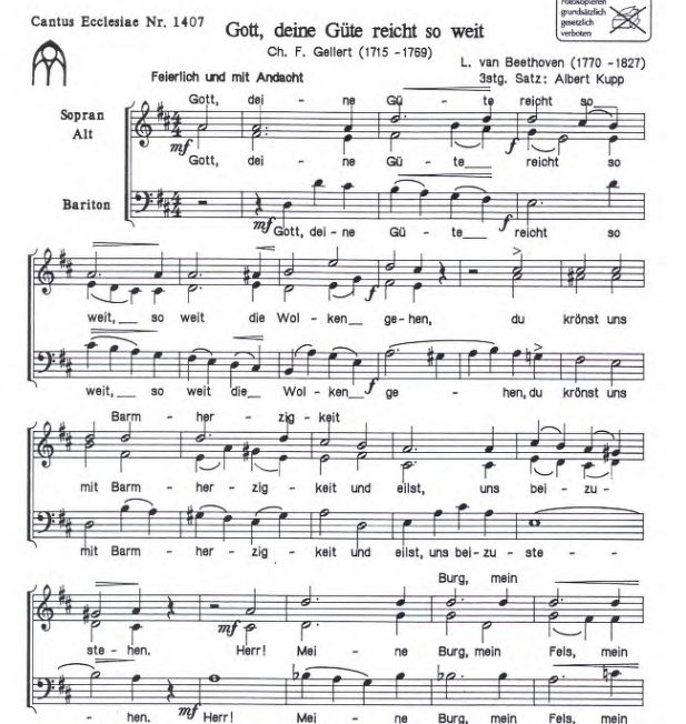 Bitten - Gott deine Güte reicht so weit op. 48/1