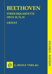 Streichquartette op. 59, 74, 95