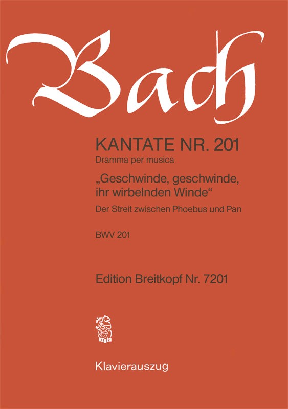 Geschwinde, geschwinde, ihr wirbelnden Winde / Der Streit zwischen Phoebus und Pan, BWV 201