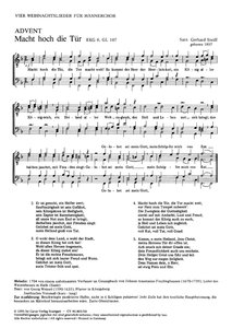 Vier Weihnachtslieder für Männerchor