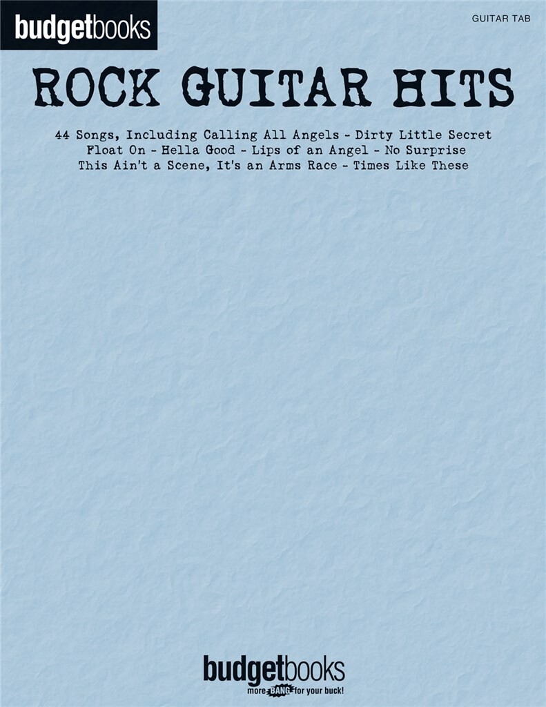 Rock Guitar Hits - Budget Books