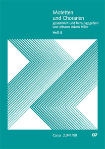 Motetten und Chorarien, Heft 5, Leipzig 1784