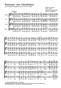 Romanze vom Gänsebuben, op. 145/5