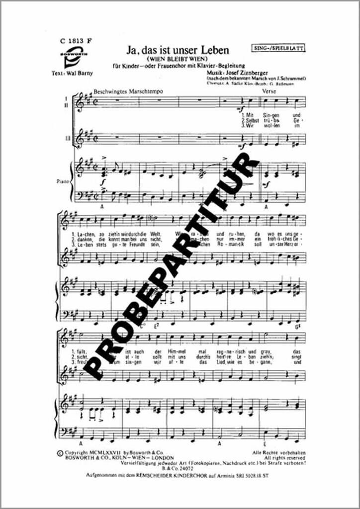 Ja das ist unser Leben (Wien bleibt Wien)