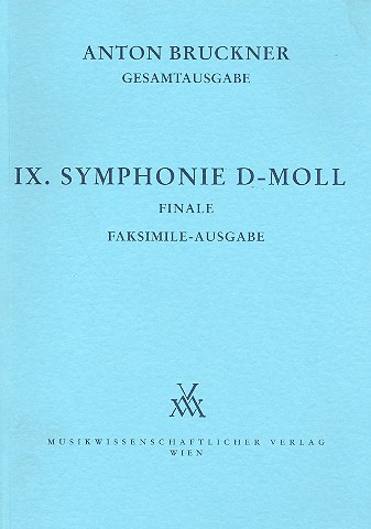 Sinfonie Nr. 9 Finale in Faksimile