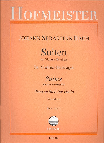 6 Suiten für Violoncello allein - Heft 2