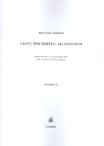 Lauft, ihr Hirten, allzugleich, MH 217