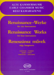 Renaissance Werke für 4 Instrumente