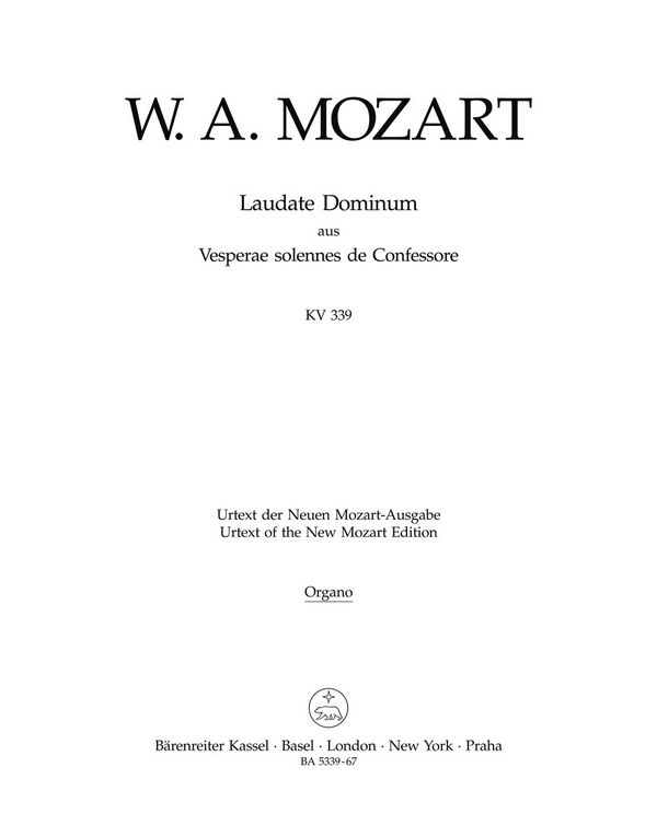 Laudate Dominum, aus KV 339