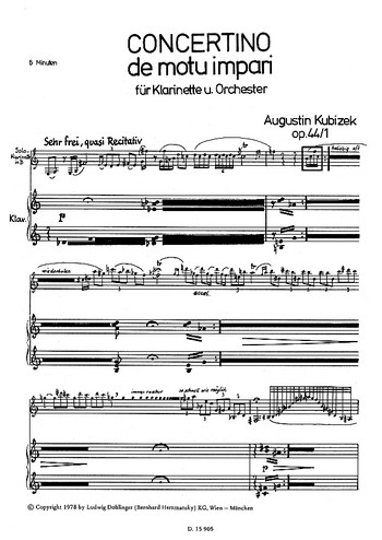 Concertino de motu impari op. 44/1