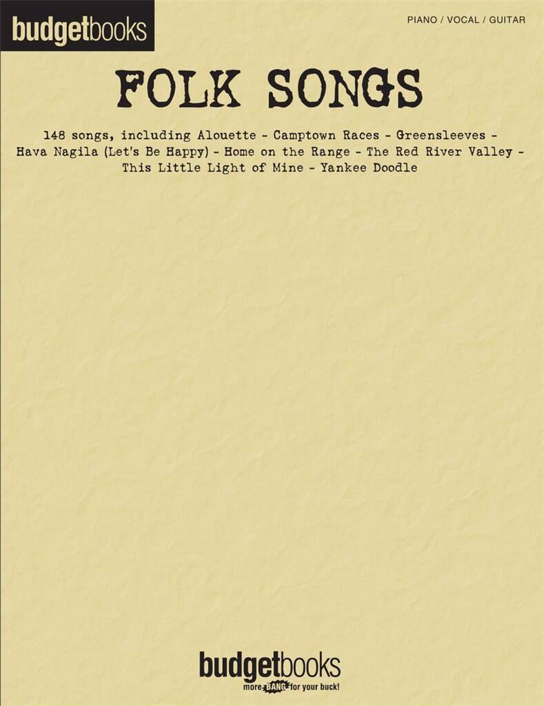 Folk Songs - Budget Books