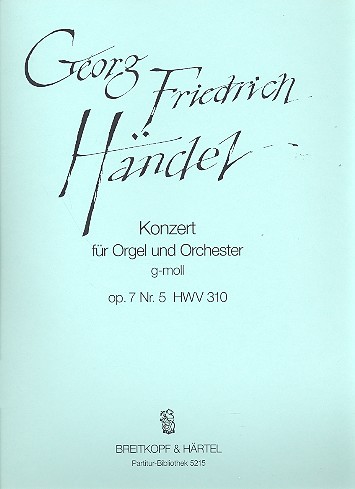 Orgelkonzert Nr.11 g-moll op. 7/5 HWV 310